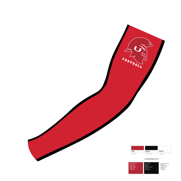 Arm Sleeve, Union High School Football, Football, Teamtime, Team time, sublimation, custom sports apparel, team uniforms, spirit wear, spiritwear, sports uniforms, custom shirts, team store, custom team store, fundraiser sports, apparel fundraiser
