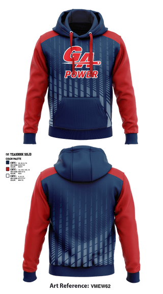 Hoodie, GA Power Rhoades 12u and 16u, Softball, Teamtime, Team time, sublimation, custom sports apparel, team uniforms, spirit wear, spiritwear, sports uniforms, custom shirts, team store, custom team store, fundraiser sports, apparel fundraiser