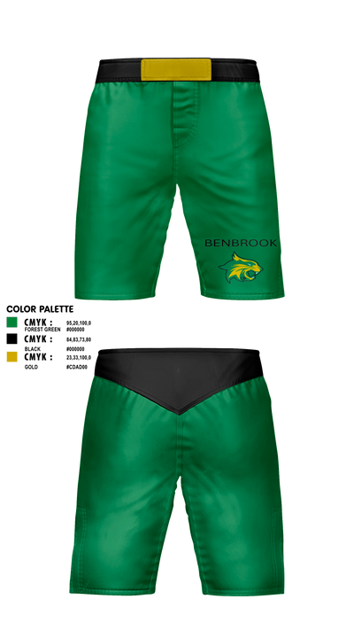 Bobcat Wrestling 58557900 Fight Shorts - 1