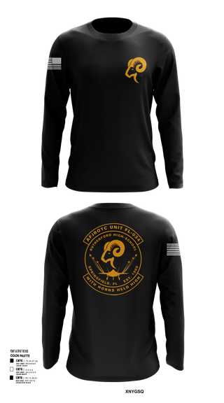 Long Sleeve Performance Shirt, AFJROTC FL-034, Air Force, Teamtime, Team time, sublimation, custom sports apparel, team uniforms, spirit wear, spiritwear, sports uniforms, custom shirts, team store, custom team store, fundraiser sports, apparel fundraiser