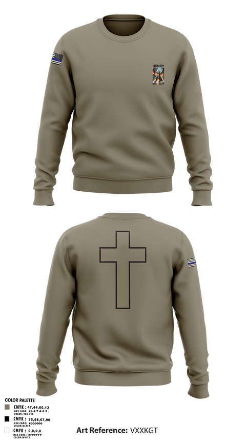Crew Neck Sweatshirt, Henry, Police, Teamtime, Team time, sublimation, custom sports apparel, team uniforms, spirit wear, spiritwear, sports uniforms, custom shirts, team store, custom team store, fundraiser sports, apparel fundraiser