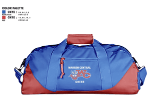 Duffle Bag, Warren Central High School Cheer, Cheer, Teamtime, Team time, sublimation, custom sports apparel, team uniforms, spirit wear, spiritwear, sports uniforms, custom shirts, team store, custom team store, fundraiser sports, apparel fundraiser