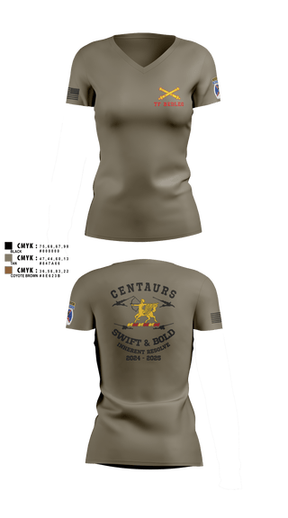 Womens Short Sleeve Vneck Shirt, 3-6 FA, Army, Teamtime, Team time, sublimation, custom sports apparel, team uniforms, spirit wear, spiritwear, sports uniforms, custom shirts, team store, custom team store, fundraiser sports, apparel fundraiser
