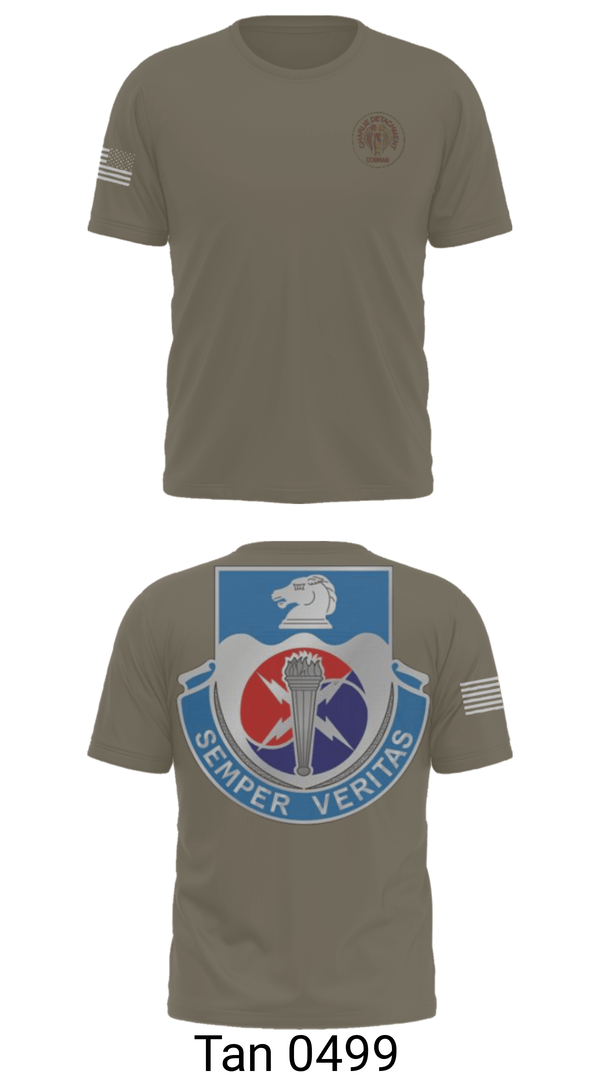 Old School Cotton Feel Shirt, 312TH MI BN, CHARLIE DETACHMENT, Army, Teamtime, Team time, sublimation, custom sports apparel, team uniforms, spirit wear, spiritwear, sports uniforms, custom shirts, team store, custom team store, fundraiser sports, apparel fundraiser