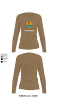 870th mp company 27373000 Women's Long Sleeve V-neck Shirt -1 2