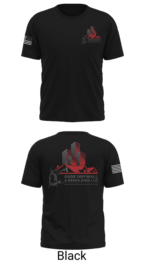 Old School Cotton Feel Shirt, Sadedrywall & remolding llc, , Teamtime, Team time, sublimation, custom sports apparel, team uniforms, spirit wear, spiritwear, sports uniforms, custom shirts, team store, custom team store, fundraiser sports, apparel fundraiser