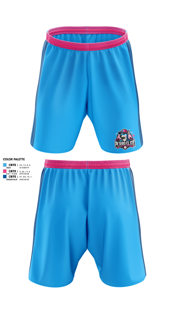 Athletic Shorts With Pockets, PERRO ELITE, Baseball, Teamtime, Team time, sublimation, custom sports apparel, team uniforms, spirit wear, spiritwear, sports uniforms, custom shirts, team store, custom team store, fundraiser sports, apparel fundraiser