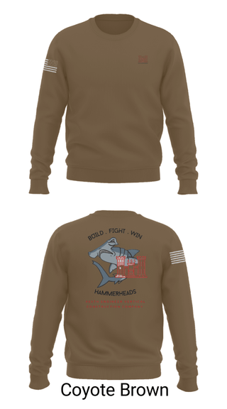 Crew Neck Sweatshirt, 465 EVCC, Army, Teamtime, Team time, sublimation, custom sports apparel, team uniforms, spirit wear, spiritwear, sports uniforms, custom shirts, team store, custom team store, fundraiser sports, apparel fundraiser