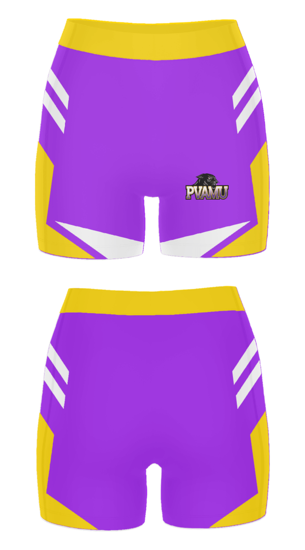Women's Compression Shorts, Prairie View A&M University Tennis, Tennis, Teamtime, Team time, sublimation, custom sports apparel, team uniforms, spirit wear, spiritwear, sports uniforms, custom shirts, team store, custom team store, fundraiser sports, apparel fundraiser