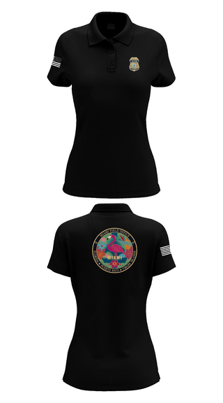 Womens Short Sleeve Performance Polo, Criminal Apprehension Program, Police, Teamtime, Team time, sublimation, custom sports apparel, team uniforms, spirit wear, spiritwear, sports uniforms, custom shirts, team store, custom team store, fundraiser sports, apparel fundraiser