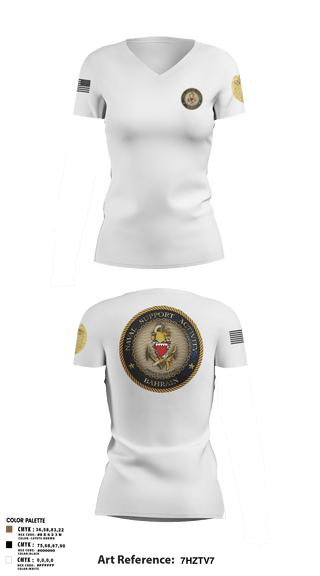 Womens Short Sleeve Vneck Shirt, CMAA, Navy, Teamtime, Team time, sublimation, custom sports apparel, team uniforms, spirit wear, spiritwear, sports uniforms, custom shirts, team store, custom team store, fundraiser sports, apparel fundraiser