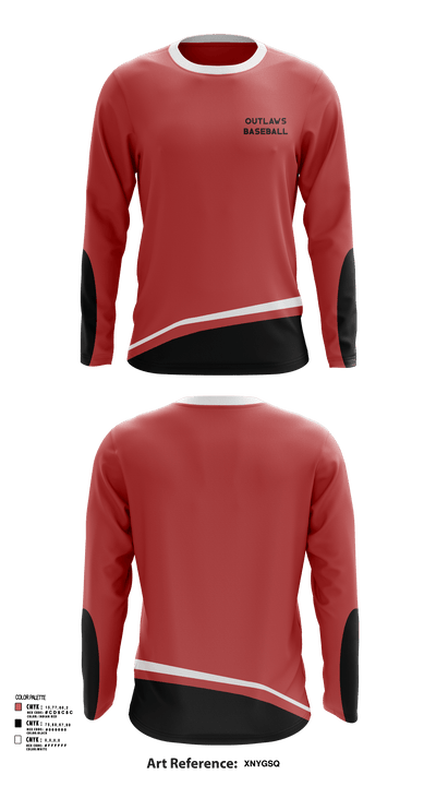 Outlaws 95279272 Long Sleeve Performance Shirt 103