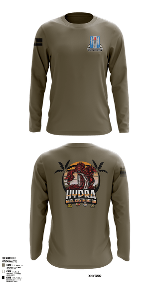 Long Sleeve Performance Shirt, HHD 205th MI BN, Army, Teamtime, Team time, sublimation, custom sports apparel, team uniforms, spirit wear, spiritwear, sports uniforms, custom shirts, team store, custom team store, fundraiser sports, apparel fundraiser