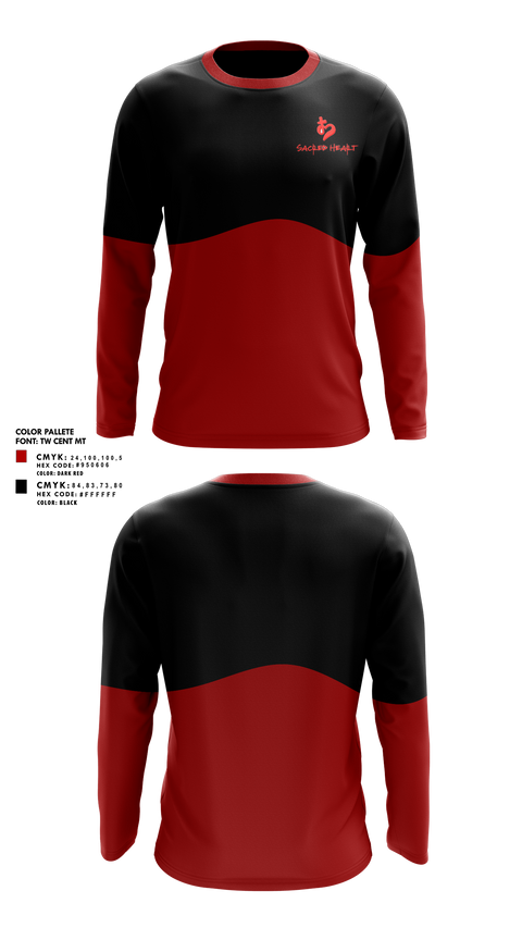 Long Sleeve Performance Shirt, Sacred Heart Ministries, , Teamtime, Team time, sublimation, custom sports apparel, team uniforms, spirit wear, spiritwear, sports uniforms, custom shirts, team store, custom team store, fundraiser sports, apparel fundraiser
