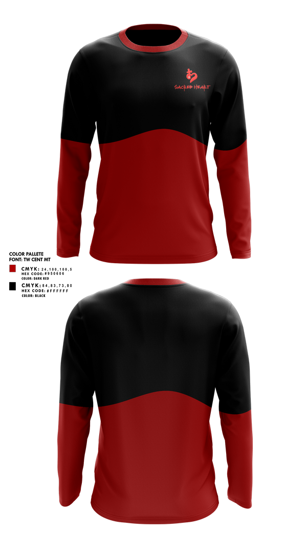 Long Sleeve Performance Shirt, Sacred Heart Ministries, , Teamtime, Team time, sublimation, custom sports apparel, team uniforms, spirit wear, spiritwear, sports uniforms, custom shirts, team store, custom team store, fundraiser sports, apparel fundraiser