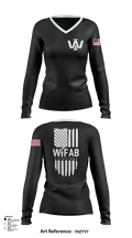 Welding Improvement 94535392 Women's Long Sleeve V-neck Shirt -1 121