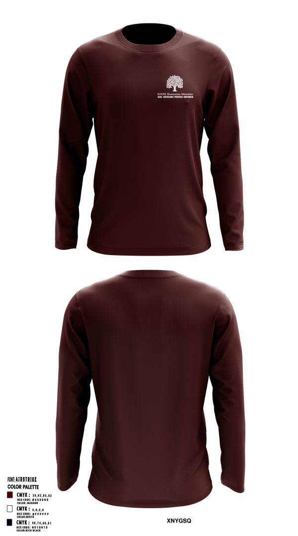 Long Sleeve Performance Shirt, Hope Restoration Ministries, , Teamtime, Team time, sublimation, custom sports apparel, team uniforms, spirit wear, spiritwear, sports uniforms, custom shirts, team store, custom team store, fundraiser sports, apparel fundraiser