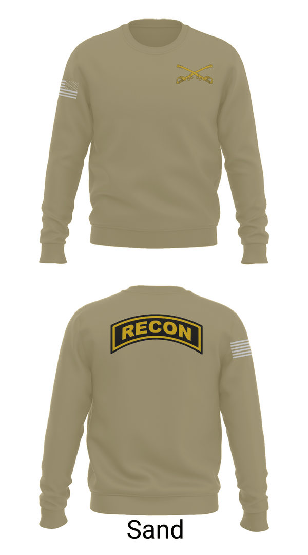 Crew Neck Sweatshirt, Cowboy, Army, Teamtime, Team time, sublimation, custom sports apparel, team uniforms, spirit wear, spiritwear, sports uniforms, custom shirts, team store, custom team store, fundraiser sports, apparel fundraiser