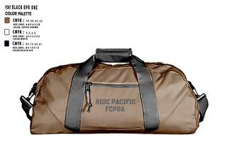 Duffle Bag, NIOC PACIFIC FCPOA, Navy, Teamtime, Team time, sublimation, custom sports apparel, team uniforms, spirit wear, spiritwear, sports uniforms, custom shirts, team store, custom team store, fundraiser sports, apparel fundraiser