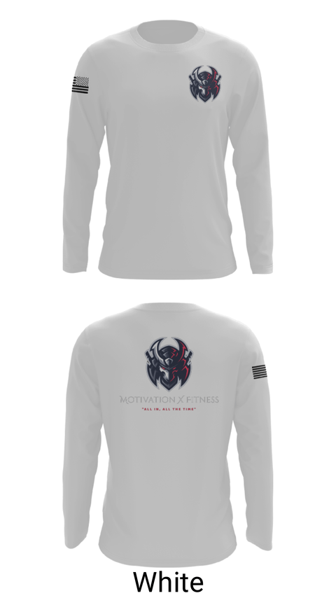 Long Sleeve Performance Shirt, Motivation X Fitness, LLC, , Teamtime, Team time, sublimation, custom sports apparel, team uniforms, spirit wear, spiritwear, sports uniforms, custom shirts, team store, custom team store, fundraiser sports, apparel fundraiser