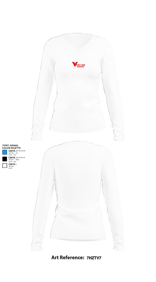 Womens Long Sleeve Vneck Shirt, CLF, , Teamtime, Team time, sublimation, custom sports apparel, team uniforms, spirit wear, spiritwear, sports uniforms, custom shirts, team store, custom team store, fundraiser sports, apparel fundraiser