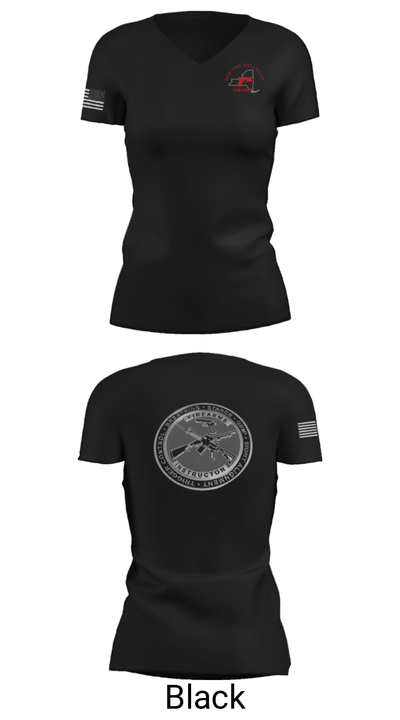 Firearms and Tactics training 60142734 Women's Short Sleeve V-neck Shirt - 27