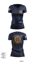 Boulder creek fire 92680239 Women's Short Sleeve V-neck Shirt - 107