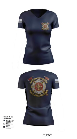 Womens Short Sleeve Vneck Shirt, Boulder creek fire, , Teamtime, Team time, sublimation, custom sports apparel, team uniforms, spirit wear, spiritwear, sports uniforms, custom shirts, team store, custom team store, fundraiser sports, apparel fundraiser