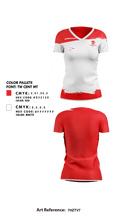 Whitmore Lake High School Golf 59453350 Women's Short Sleeve V-neck Shirt - 1