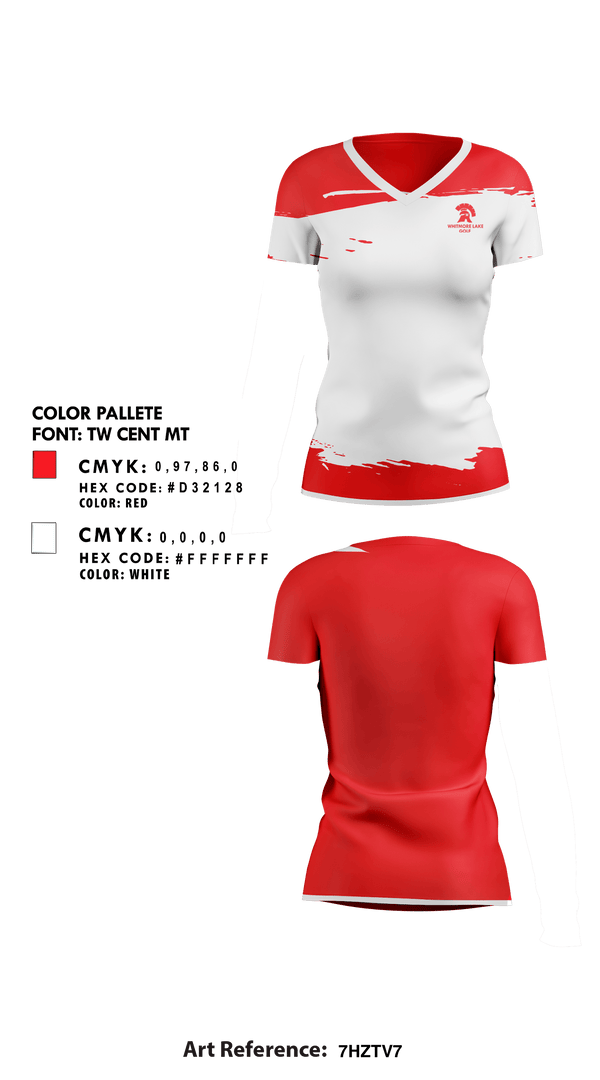 Womens Short Sleeve Vneck Shirt, Whitmore Lake High School Golf, Golf, Teamtime, Team time, sublimation, custom sports apparel, team uniforms, spirit wear, spiritwear, sports uniforms, custom shirts, team store, custom team store, fundraiser sports, apparel fundraiser