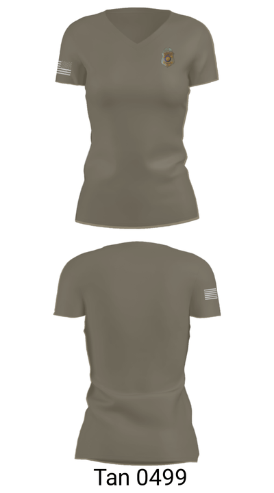 Colbert PD 2258383 Women's Short Sleeve V-neck Shirt - 65