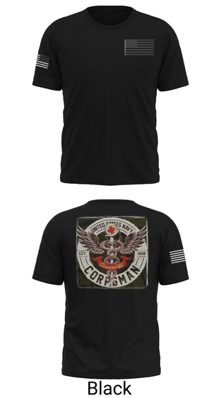 Old School Cotton Feel Shirt, Hospital Corpsman, , Teamtime, Team time, sublimation, custom sports apparel, team uniforms, spirit wear, spiritwear, sports uniforms, custom shirts, team store, custom team store, fundraiser sports, apparel fundraiser