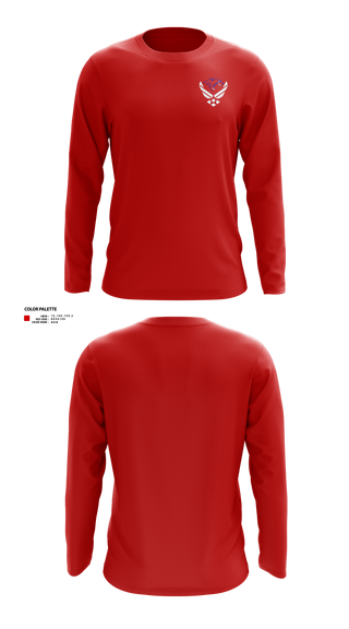 Long Sleeve Performance Shirt, TX-794, Air Force, Teamtime, Team time, sublimation, custom sports apparel, team uniforms, spirit wear, spiritwear, sports uniforms, custom shirts, team store, custom team store, fundraiser sports, apparel fundraiser