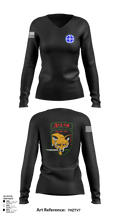 A co 935th ASB 3rd Platoon 87563624 Women's Long Sleeve V-neck Shirt - 127