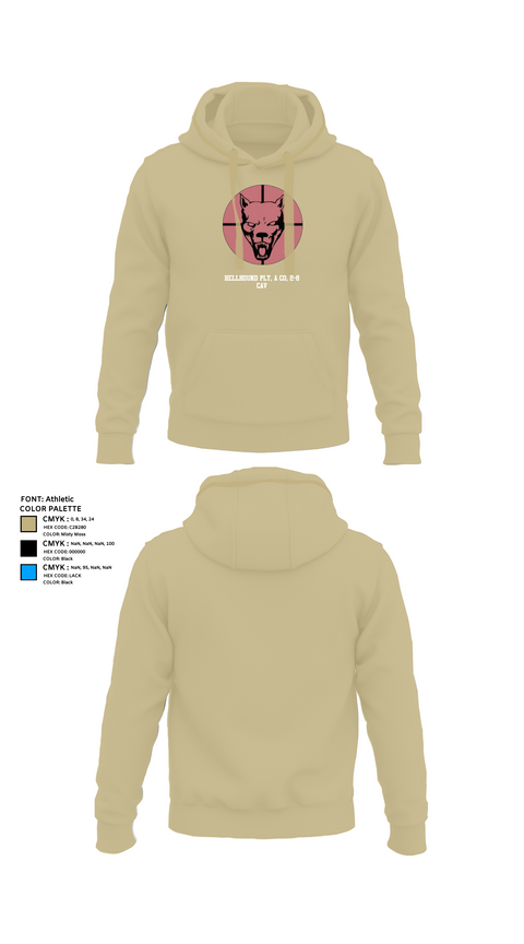 Hoodie, Hellhound PLT, A CO, 2-8 CAV, , Teamtime, Team time, sublimation, custom sports apparel, team uniforms, spirit wear, spiritwear, sports uniforms, custom shirts, team store, custom team store, fundraiser sports, apparel fundraiser
