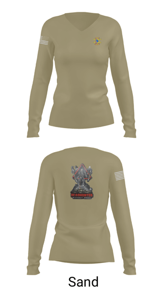 Women's Long Sleeve Vneck Shirt, 1/623rd FAR, National Guard, Teamtime, Team time, sublimation, custom sports apparel, team uniforms, spirit wear, spiritwear, sports uniforms, custom shirts, team store, custom team store, fundraiser sports, apparel fundraiser