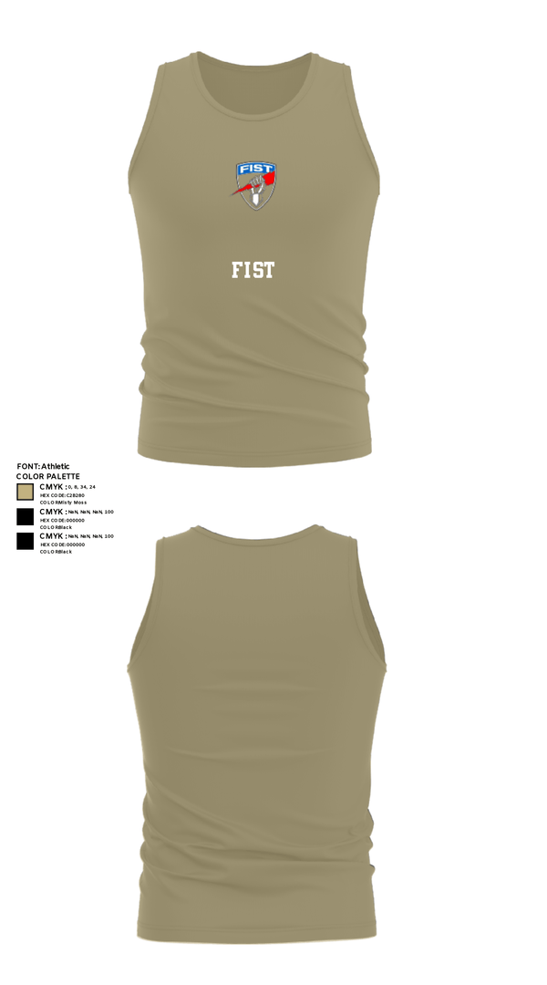 Tank Top, FiST, Army, Teamtime, Team time, sublimation, custom sports apparel, team uniforms, spirit wear, spiritwear, sports uniforms, custom shirts, team store, custom team store, fundraiser sports, apparel fundraiser