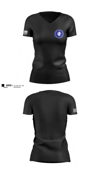 Womens Short Sleeve Vneck Shirt, 5/87th, , Teamtime, Team time, sublimation, custom sports apparel, team uniforms, spirit wear, spiritwear, sports uniforms, custom shirts, team store, custom team store, fundraiser sports, apparel fundraiser