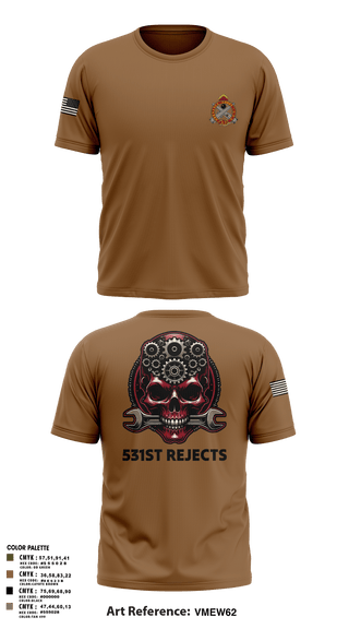 Old School Cotton Feel Shirt, 531st Hospital Center, Army, Teamtime, Team time, sublimation, custom sports apparel, team uniforms, spirit wear, spiritwear, sports uniforms, custom shirts, team store, custom team store, fundraiser sports, apparel fundraiser