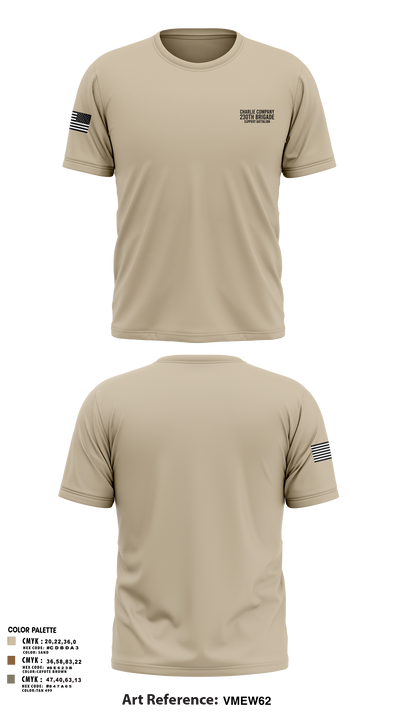 Charlie Company 230th Brigade Support Battalion Short Sleeve Performance Shirt - 1