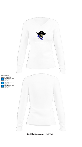 Womens Long Sleeve Vneck Shirt, Hankinson Public School Basketball, Men's Basketball, Teamtime, Team time, sublimation, custom sports apparel, team uniforms, spirit wear, spiritwear, sports uniforms, custom shirts, team store, custom team store, fundraiser sports, apparel fundraiser