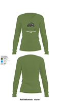 Bucklin R-2 High School Cheer 73850439 Women's Long Sleeve V-neck Shirt - 19