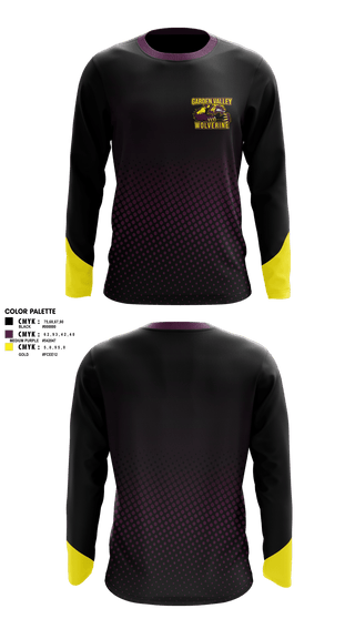 Long Sleeve Performance Shirt, Garden Valley Wolverines, Spirit Store, Teamtime, Team time, sublimation, custom sports apparel, team uniforms, spirit wear, spiritwear, sports uniforms, custom shirts, team store, custom team store, fundraiser sports, apparel fundraiser