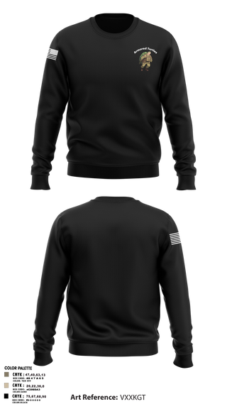 Crew Neck Sweatshirt, Armored Turtles, National Guard, Teamtime, Team time, sublimation, custom sports apparel, team uniforms, spirit wear, spiritwear, sports uniforms, custom shirts, team store, custom team store, fundraiser sports, apparel fundraiser