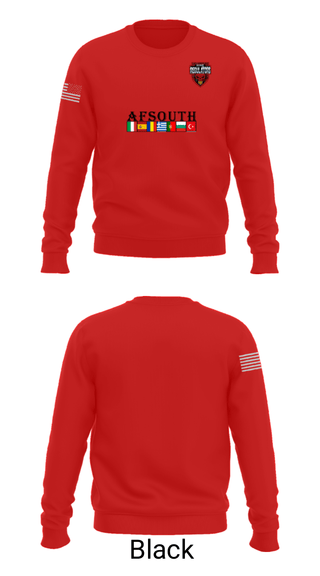 Crew Neck Sweatshirt, AFSOUTH, Army, Teamtime, Team time, sublimation, custom sports apparel, team uniforms, spirit wear, spiritwear, sports uniforms, custom shirts, team store, custom team store, fundraiser sports, apparel fundraiser