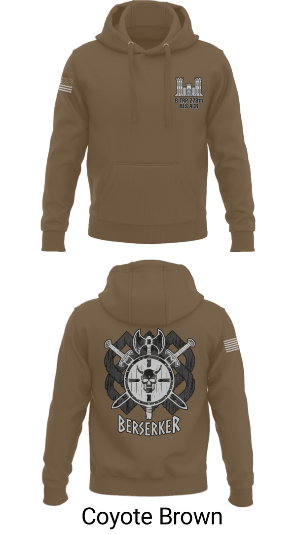 Hoodie, B TRP 278th RES ACR, National Guard, Teamtime, Team time, sublimation, custom sports apparel, team uniforms, spirit wear, spiritwear, sports uniforms, custom shirts, team store, custom team store, fundraiser sports, apparel fundraiser