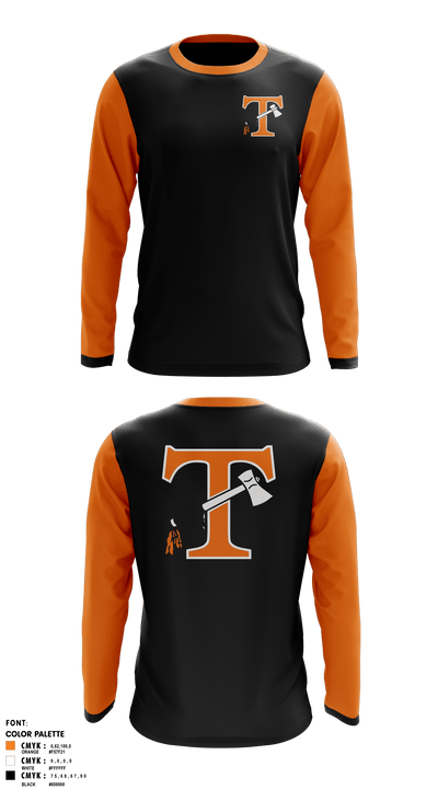 Tecumseh indian 9486398 Long Sleeve Performance Shirt - 41