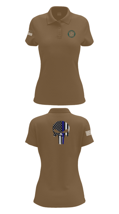 BROWARD SHERIFF EXPLORERS 82961941 Women's Short Sleeve Performance Polo  - 14