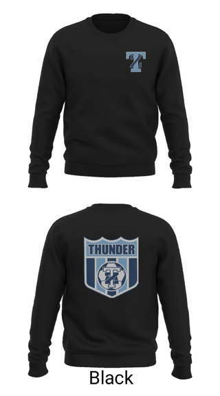 Crew Neck Sweatshirt, Thunder, Men's Soccer, Teamtime, Team time, sublimation, custom sports apparel, team uniforms, spirit wear, spiritwear, sports uniforms, custom shirts, team store, custom team store, fundraiser sports, apparel fundraiser