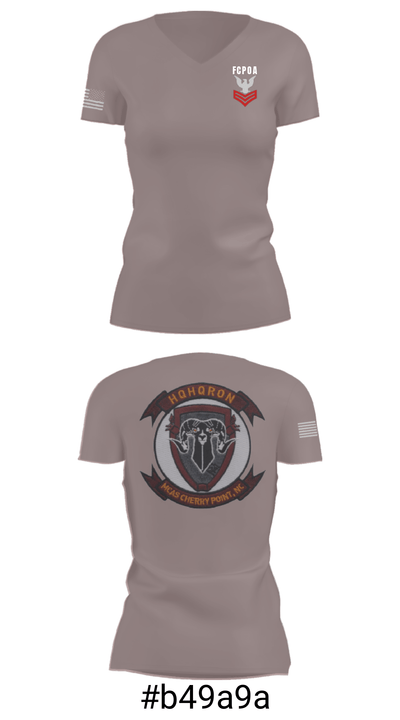 MCAS CHERRY POINT. H&HS Women's Short Sleeve V-neck Shirt - 4